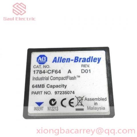 Allen-Bradley 1784-CF64 CompactFlash Memory Card, 64MB Capacity