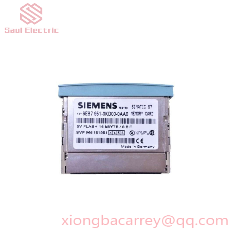 SIEMENS 6ES7951-0KD00-0AA0 Memory Card for Industrial Control Systems
