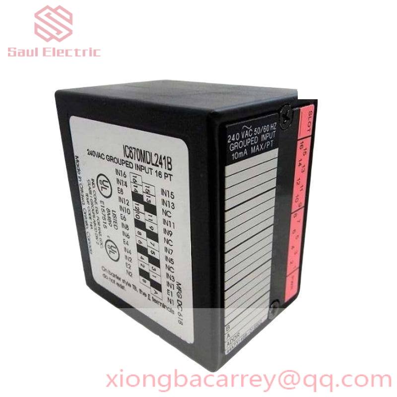 GE Fanuc IC670 MDL241 Input Module, Precision Digital Input Module for Industrial Control Systems